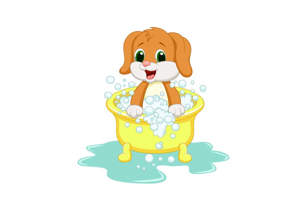 Clip Art Puppy Dog in Bubble Bath | Dog Clip Art Pictures and Pictures