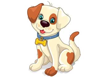 Brown Tan White Clip Art Dog | Clip Art of Dogs